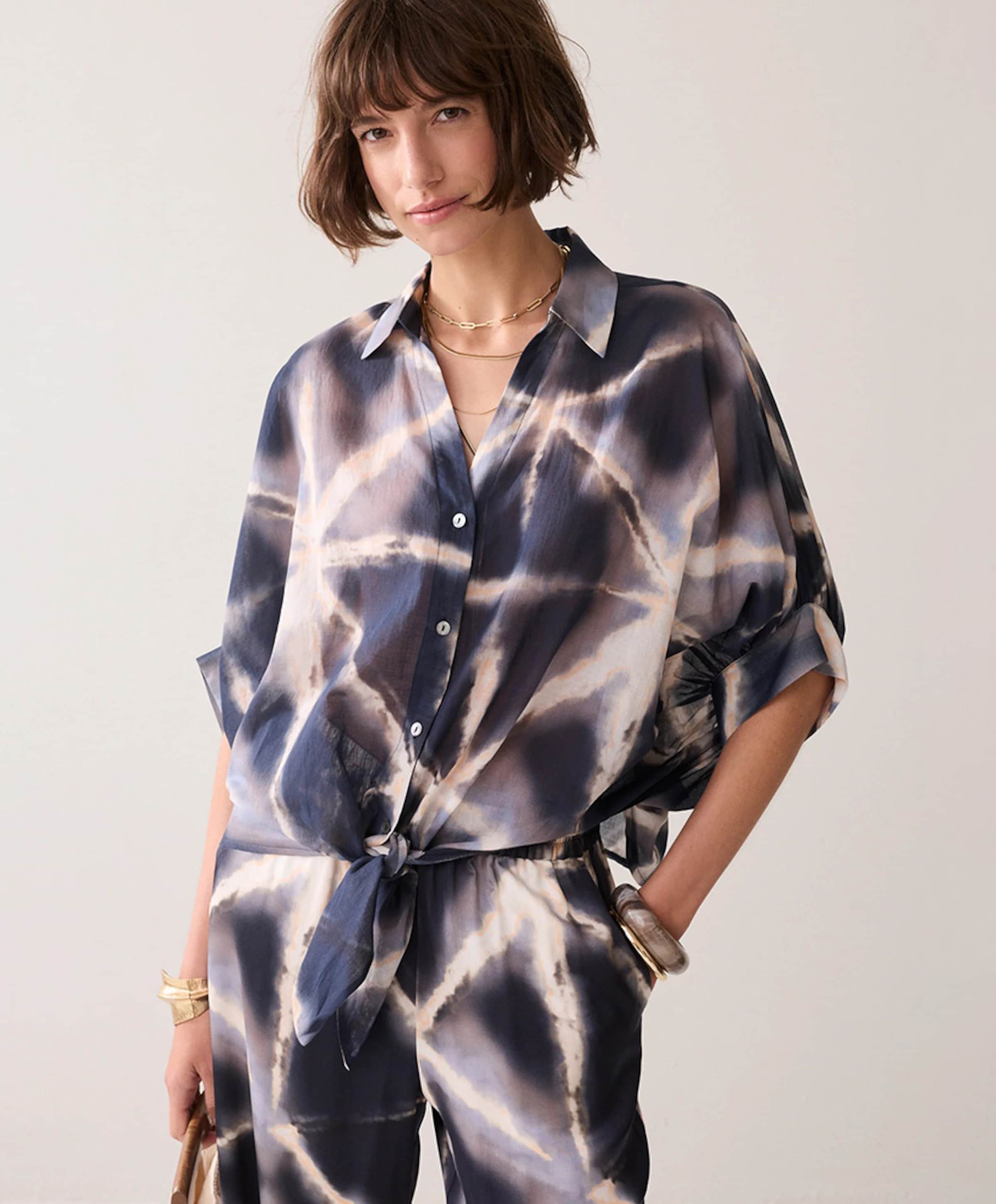 Summum Woman Dames blouse blauw