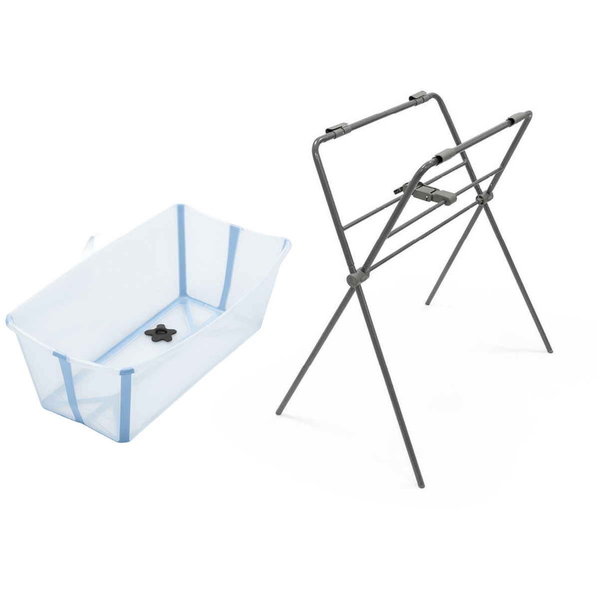STOKKESTOKKE   Flexi Bath Badewanne mit Flexi Bath Ständer ocean blue