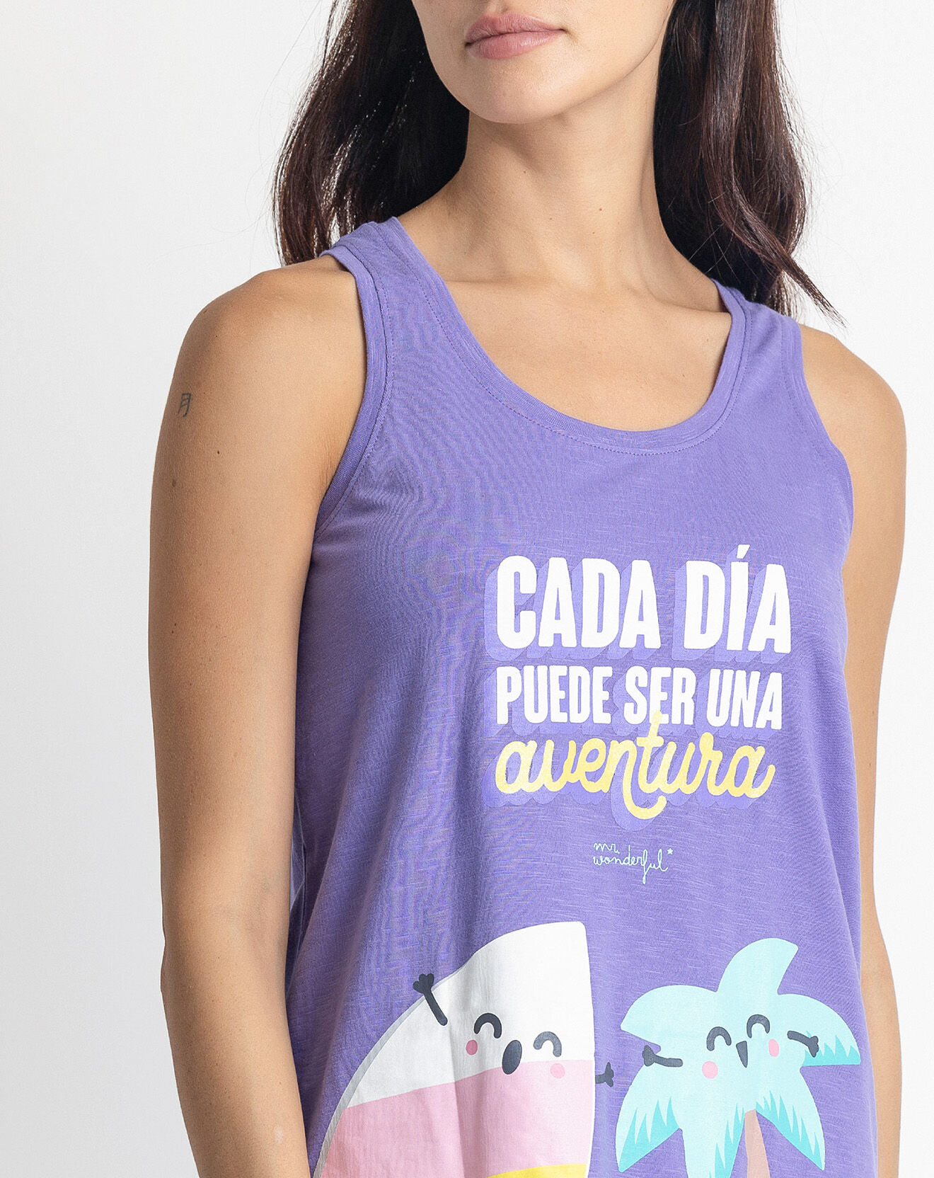 Mr Wonderful Pyjama Every day Débardeur & Short violet