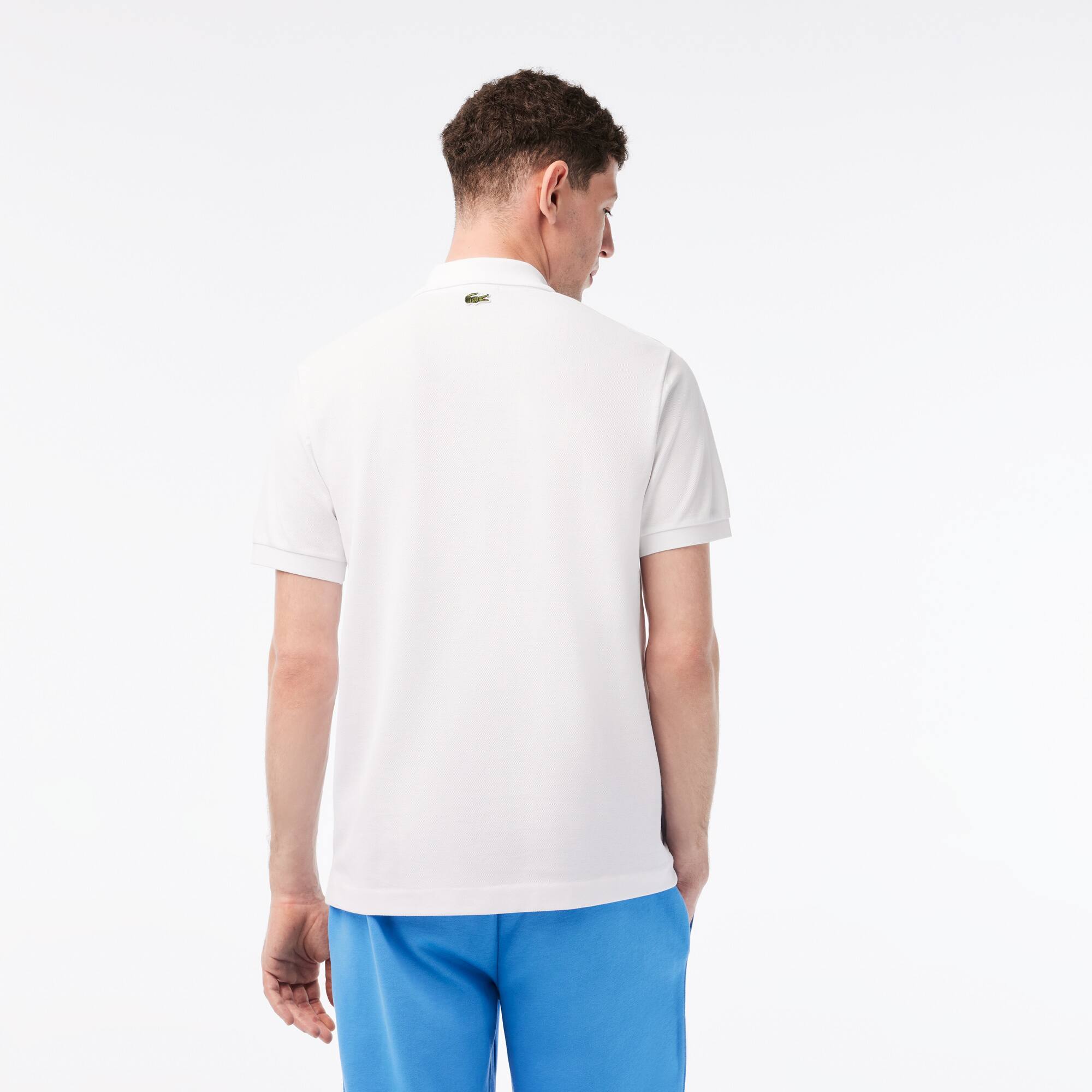 Herren LACOSTE x Netflix Poloshirt aus Bio-Baumwolle Kurze Ärmel - Weiss - Lacoste - Herren