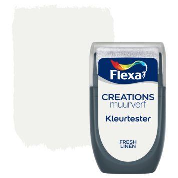 Flexa Creations muurverf kleurtester mat fresh linen 30 ml