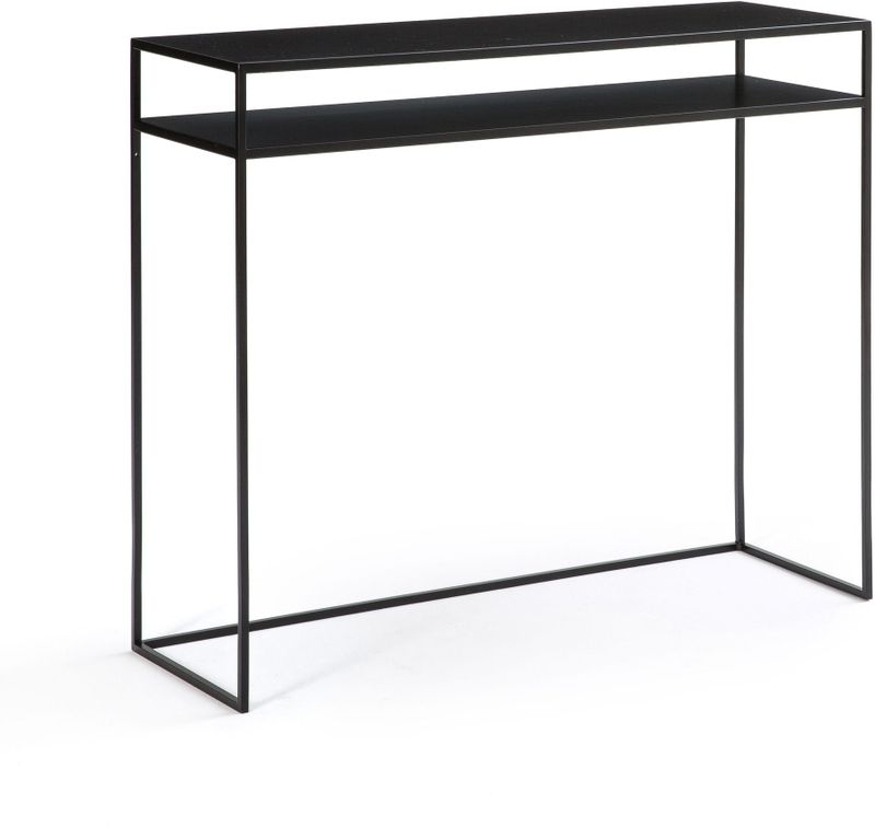 Hiba - Console - Zwart - Metaal - Dubbel Plateau