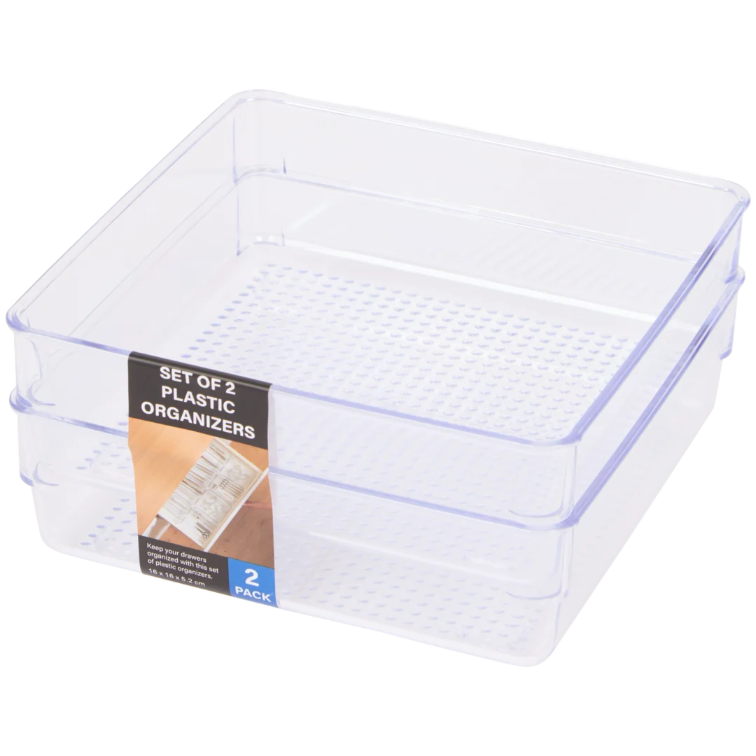 Organizers 2 stuks | 16 x 16 x 5 cm