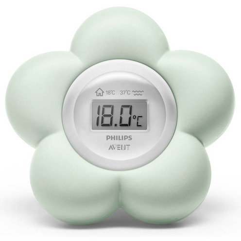 Thermomètre numérique Forme Fleur Vert - AVENT