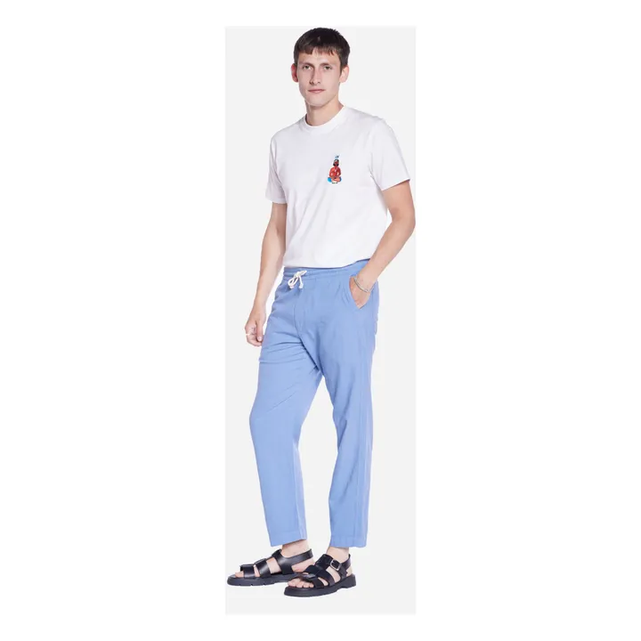 Olow Pantalon Hatha Coton Bio | Bleu