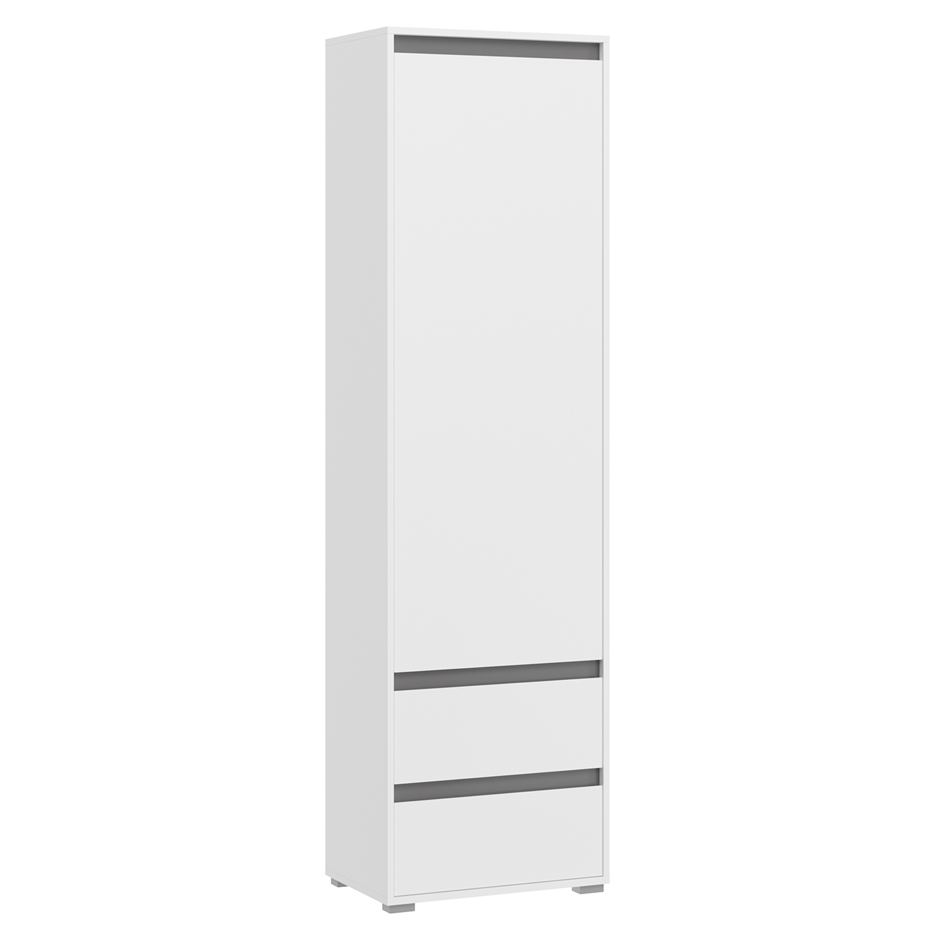 Garderobenschrank TORINO - weiß - 54 cm