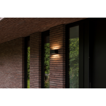 LUTEC wandlamp Gemini zwart 8,8W 700 lumen