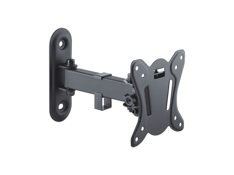 PureMounts Wandhalterung PM-FM11-100 Schwarz Neig- und schwenkbarer TV-Halter