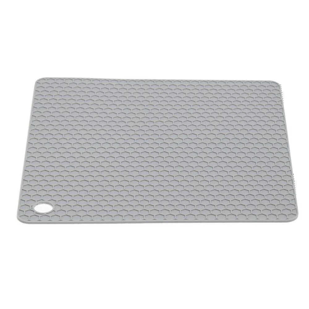 Dessous de plat carré en silicone 18x18cm - 2 coloris