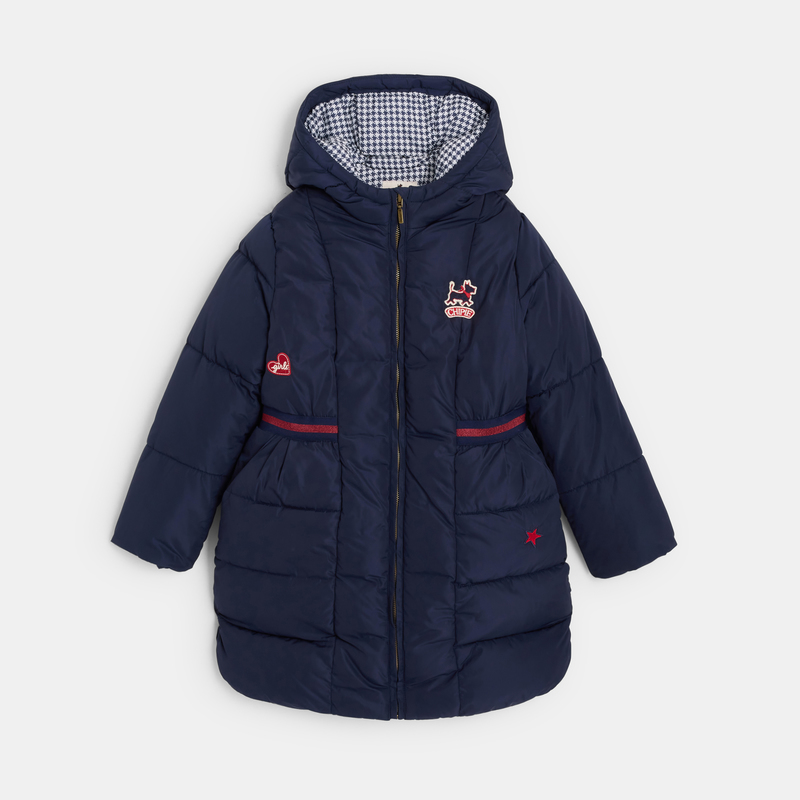 Manteau doudoune longue bleue fille Chipie