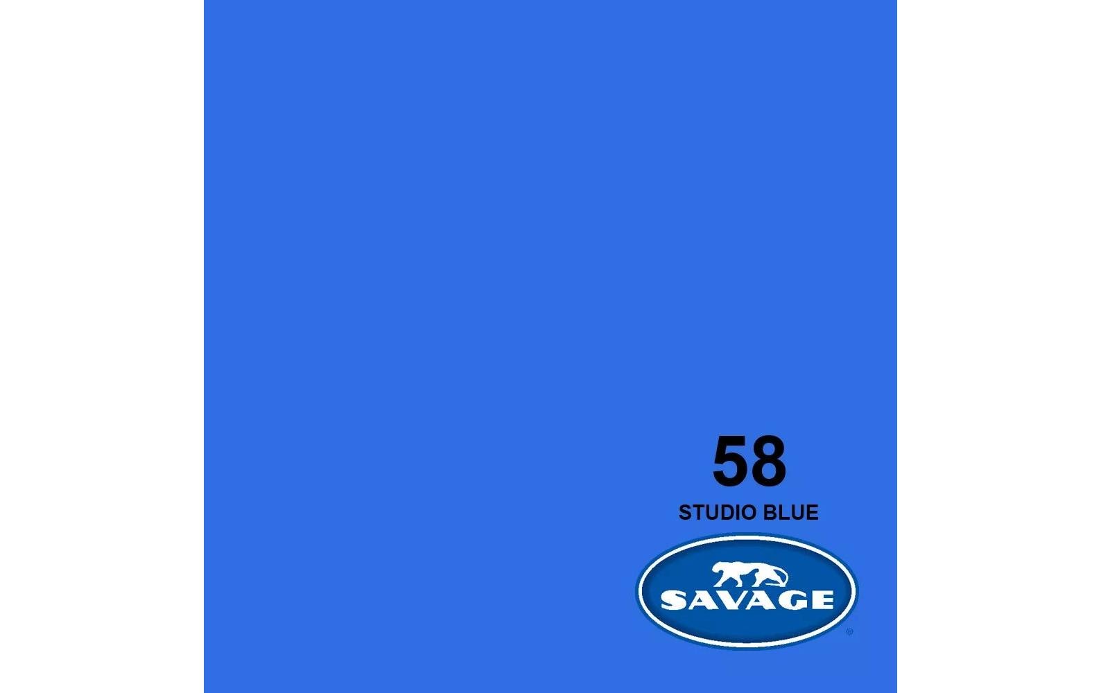 Hintergrund Papier 1.35 x 11 m Studio BlueDas Hintergrundpapier von Savage