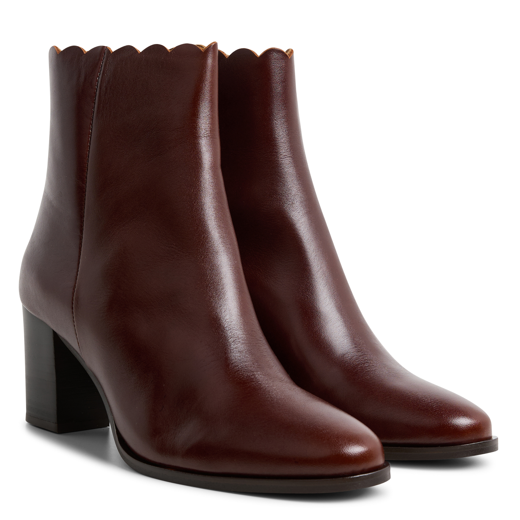 GISELLE - Bottines en cuir | Marron