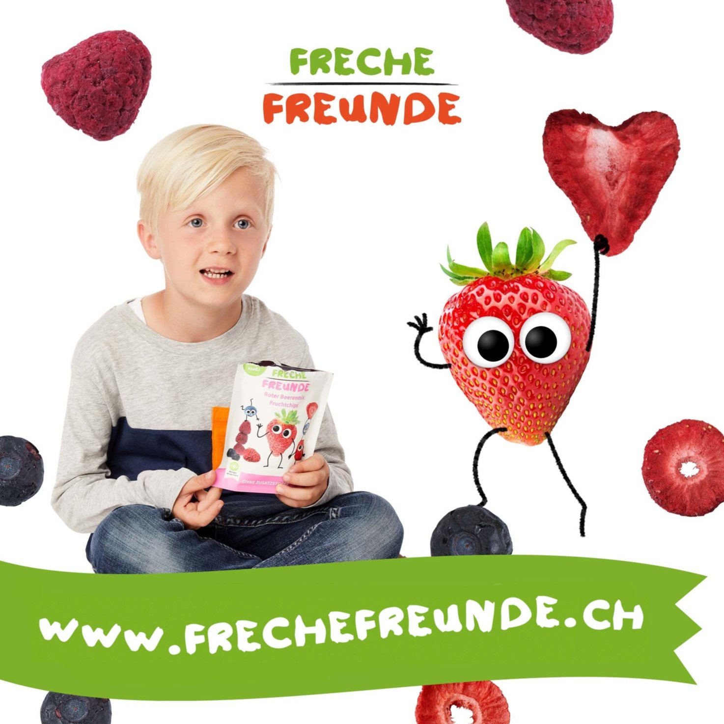 Freche Freunde Bio Fruchtchips Beerenmix 36+ Monate