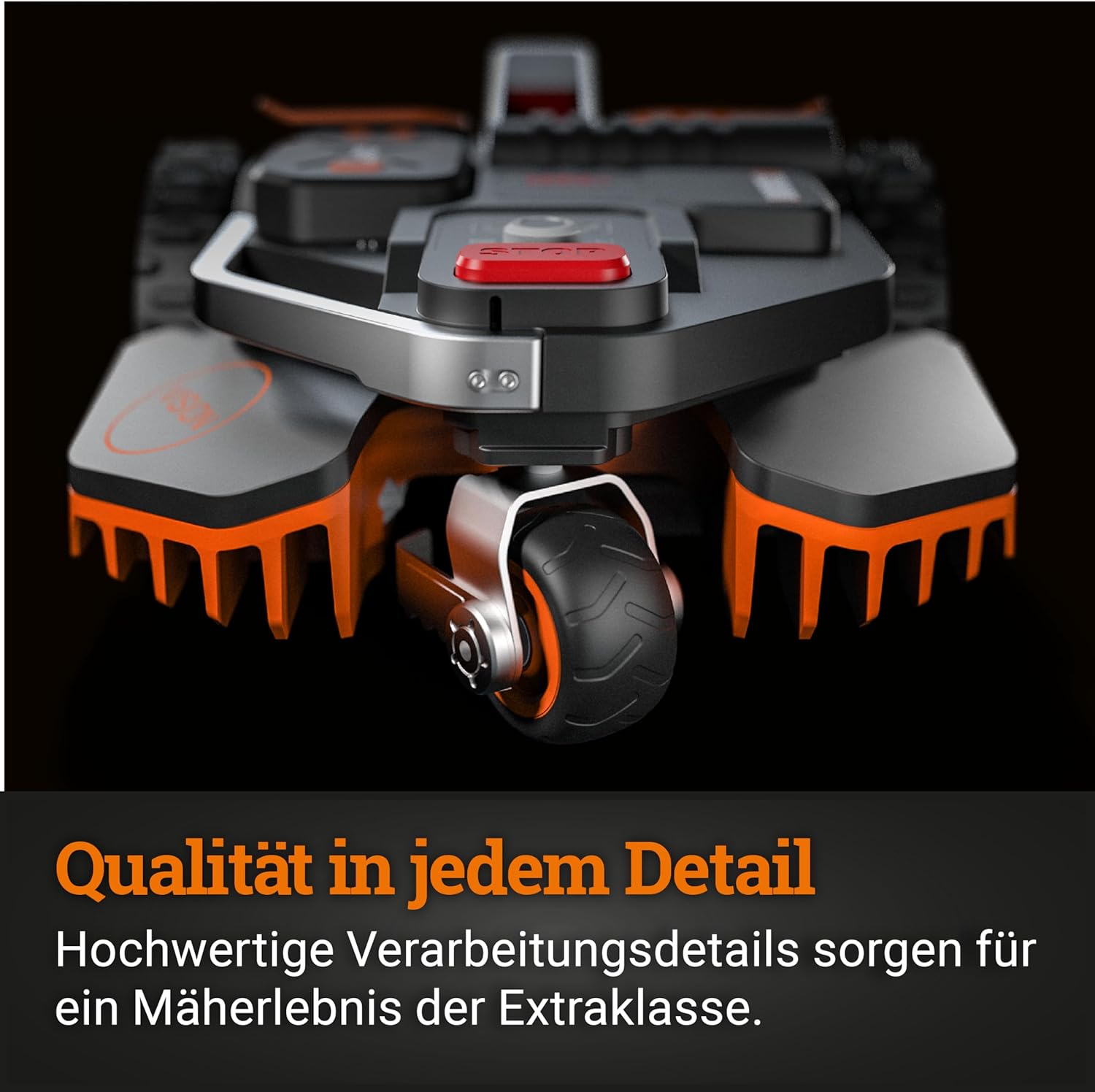WORX Landroid Vision L1600 WR216E.1 - Mähroboter ohne Begrenzungskabel für Gärten bis 1600m², AI Rasenmäher Roboter (WLAN & Bluetooth, aktive Hindernisvermeidung mit KI-Technologie, Igelschutz)