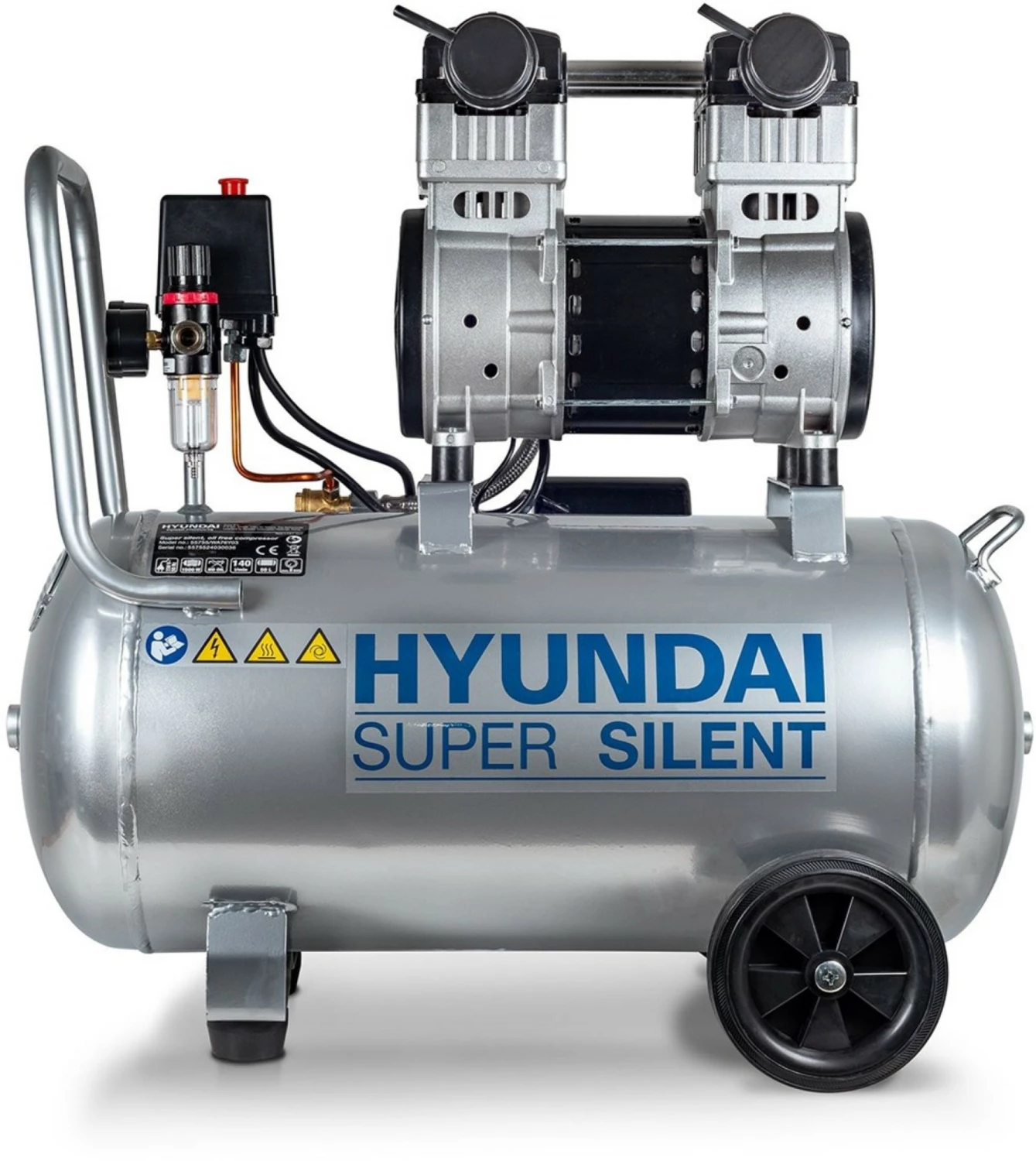 Hyundai 55755 Stille compressor – 50L – 8bar