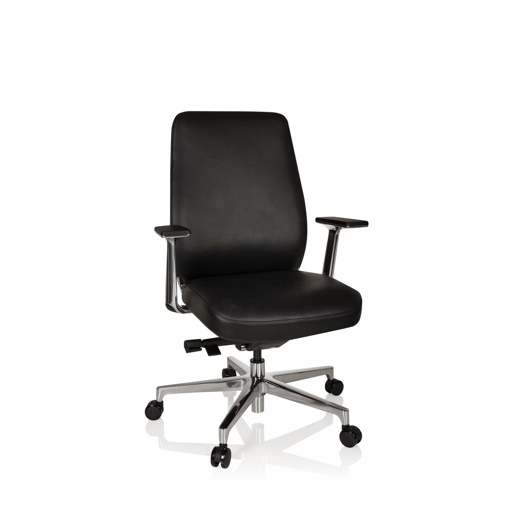 Luxus Chefsessel VERMONT Leder mit Armlehnen hjh OFFICE