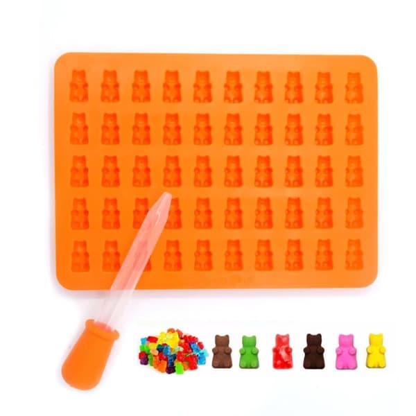 INF Godteri fra Gummy Bears Silikonoransje
