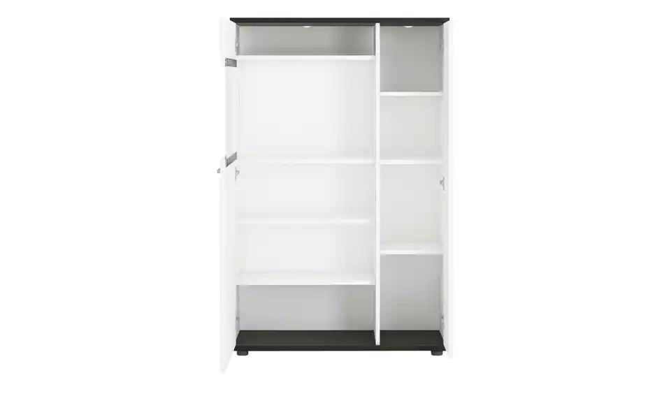 Highboardvitrine Venezia Tür mit Glaseinlage links