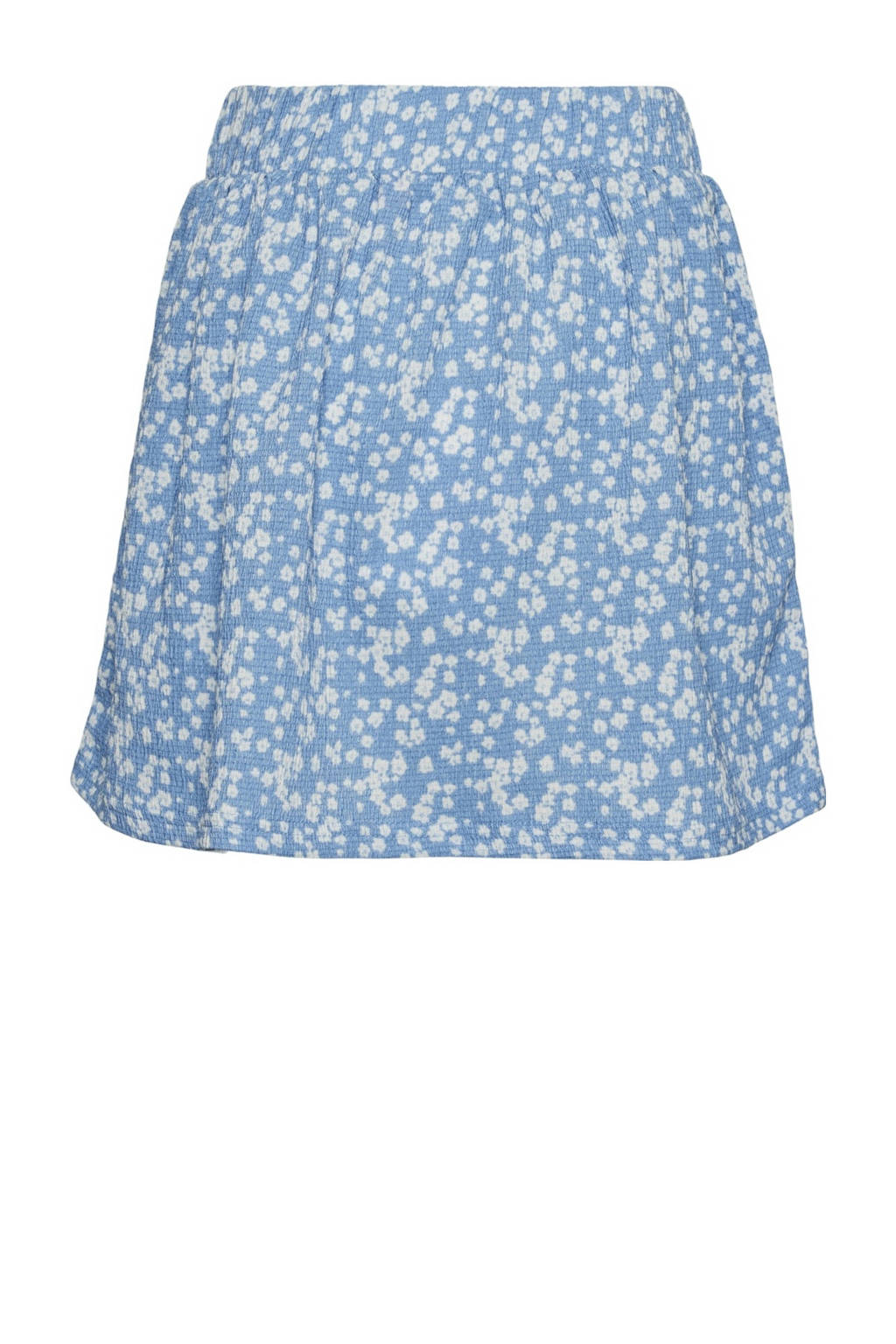 VERO MODA GIRL rok VMHAYA met all over print en textuur blauw/wit