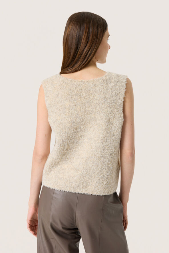 Soaked in Luxury SLVenessa Vest Oatmeal melange