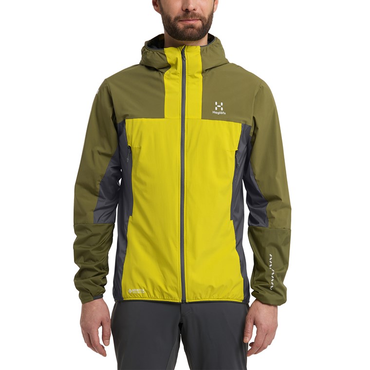Haglöfs L.I.M Alpha Hood Men Aurora/Olive Green