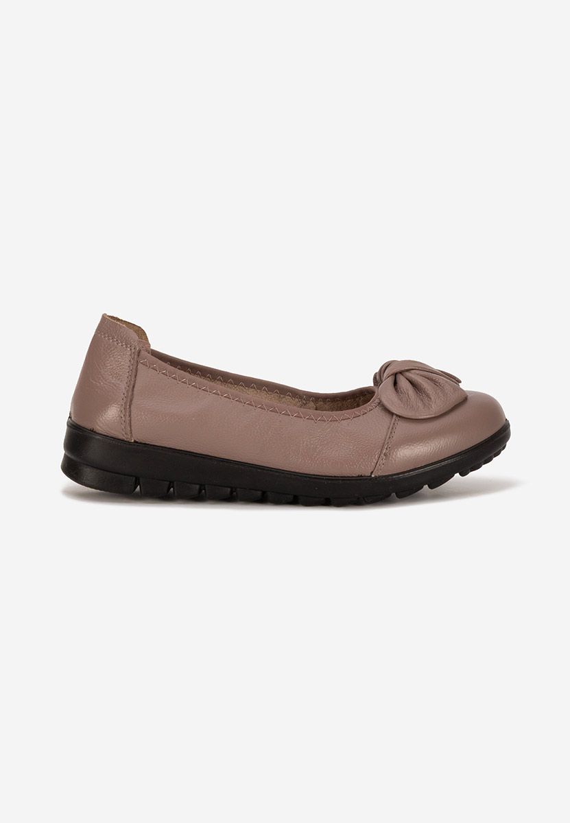 Ballerines en cuir bruns Giuliena V2