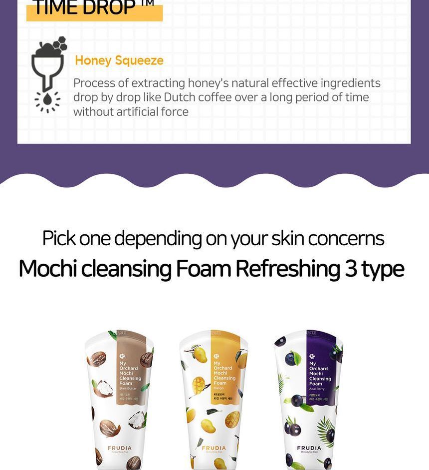 FRUDIA - My Orchard Mochi Reinigingsschuim - 5 Soorten