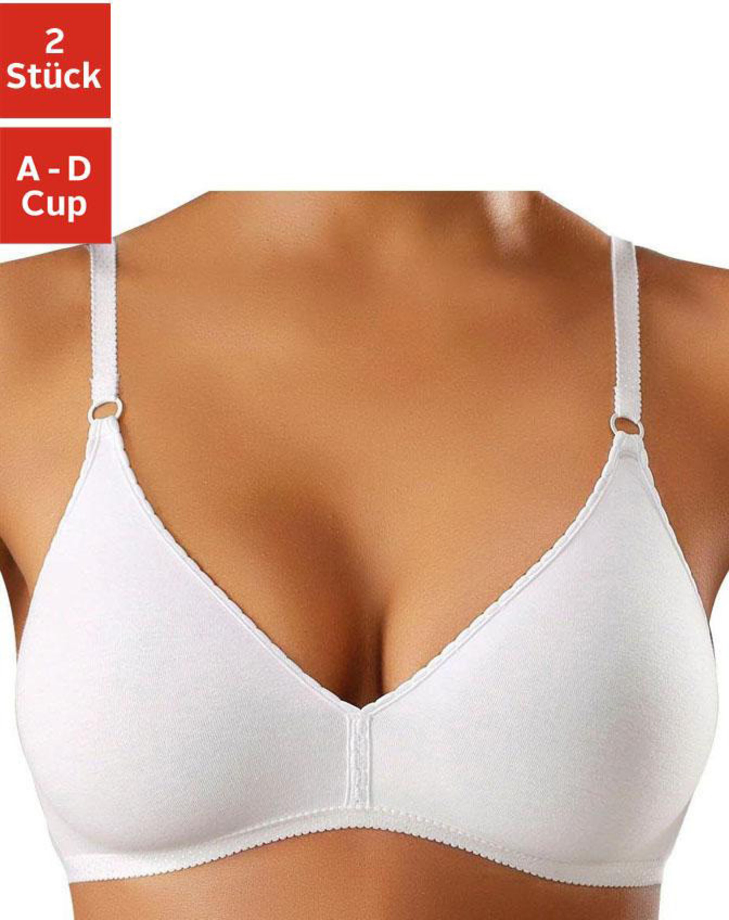 petite fleur Bralette-BH in 2xweiß