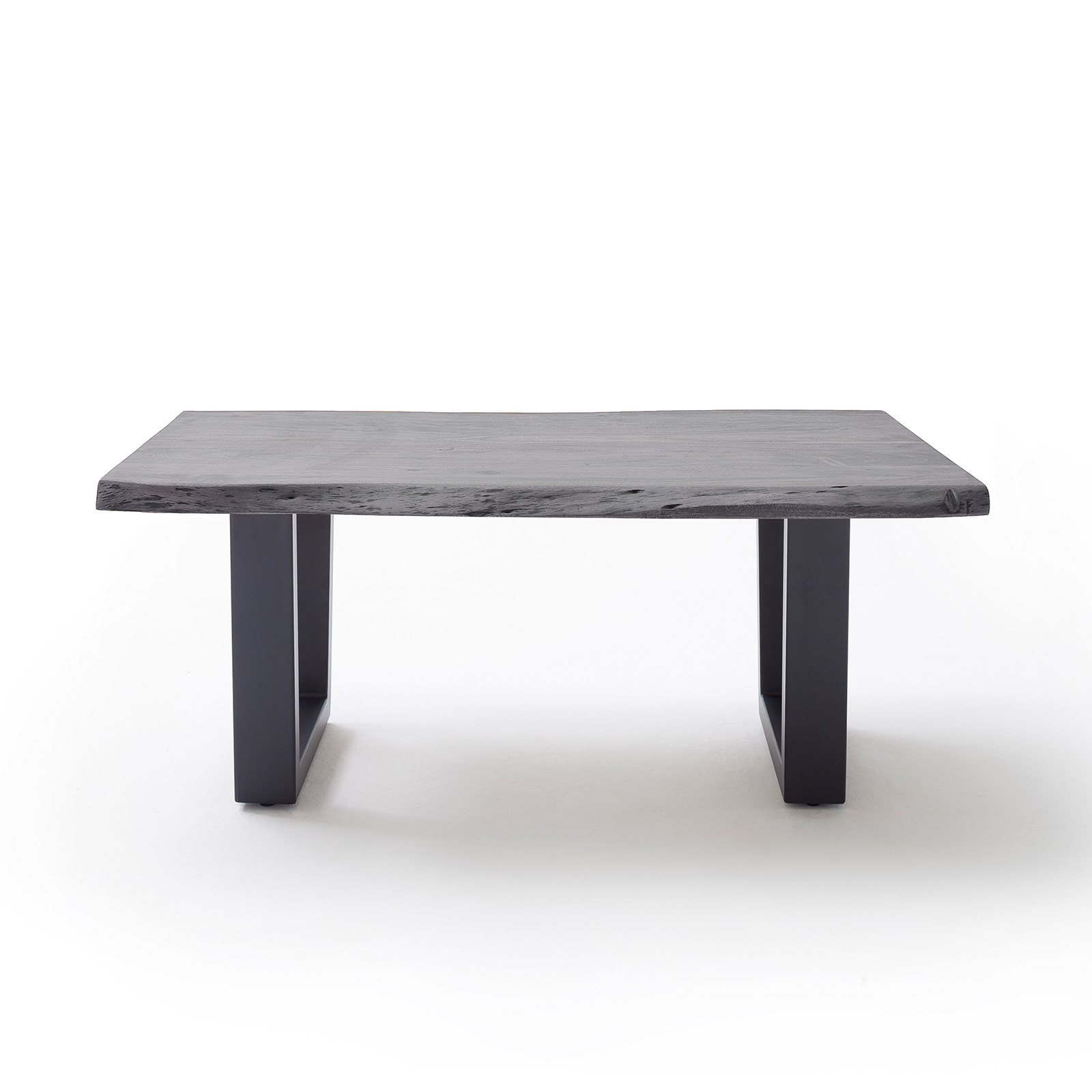 Couchtisch CARTAGENA - Akazie grau-anthrazit - Trapez-Gestell - 110x70 cm