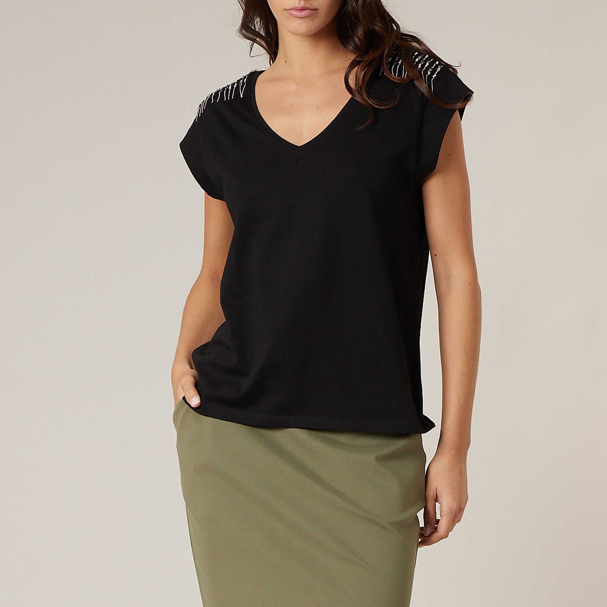 T-shirt Femme noir