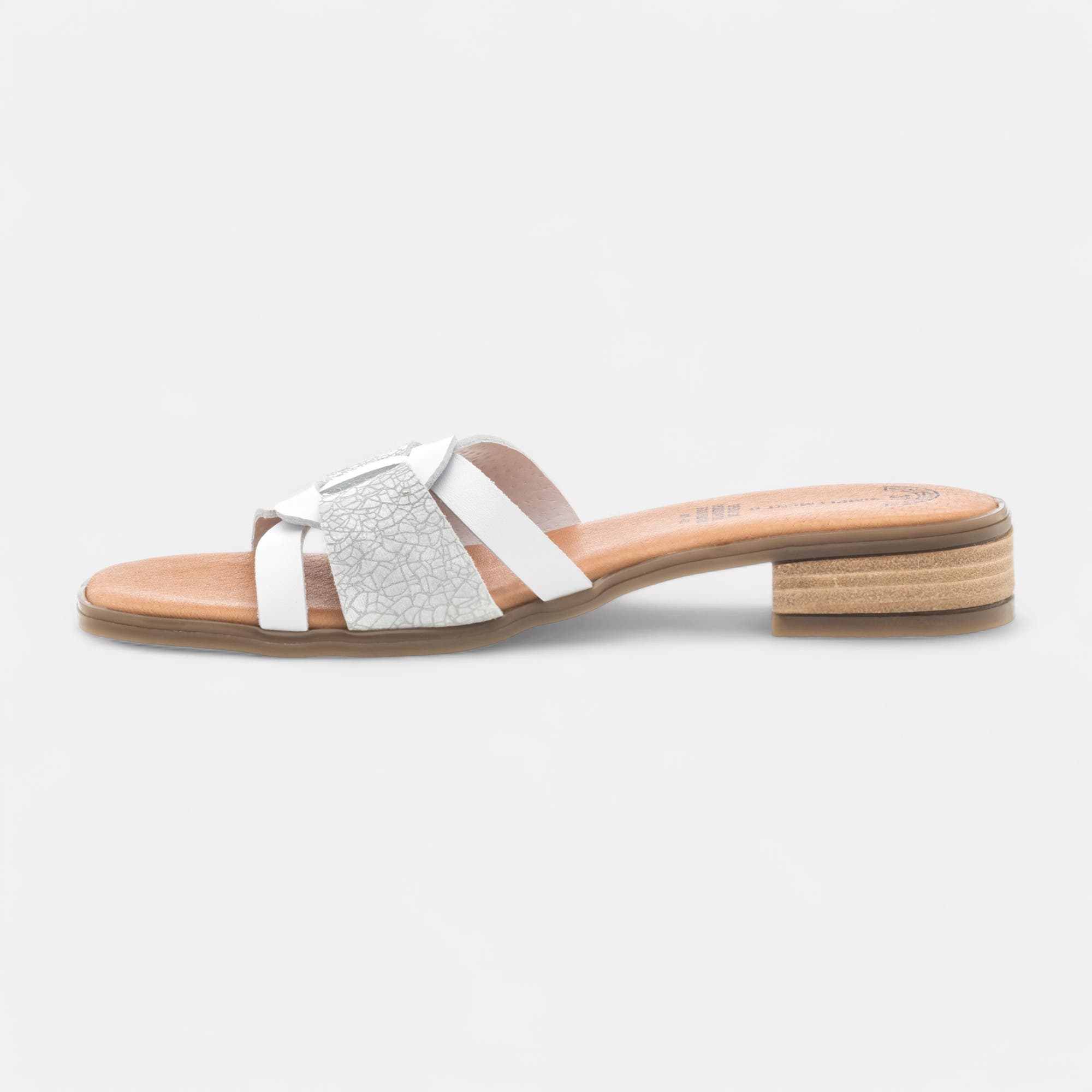 Mules Femme en cuir blanc