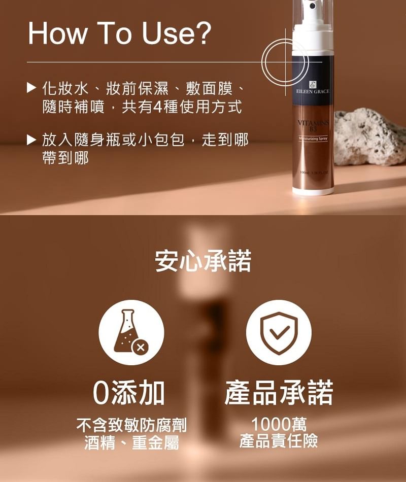 EILEEN GRACE - Vitamines B3 Hydraterende Spray