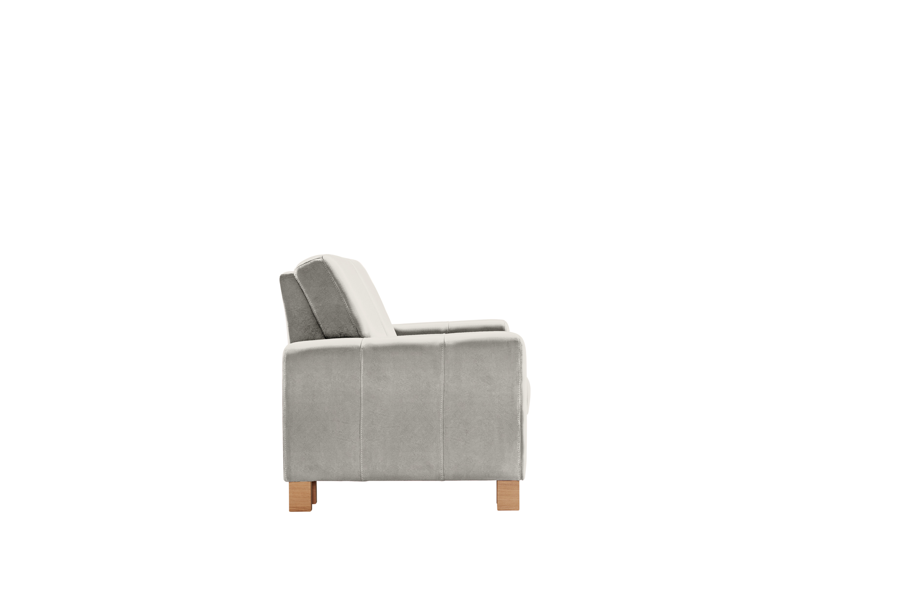 polsterpower 2-Sitzer-Sofa - Saddle alu - Basismodell
