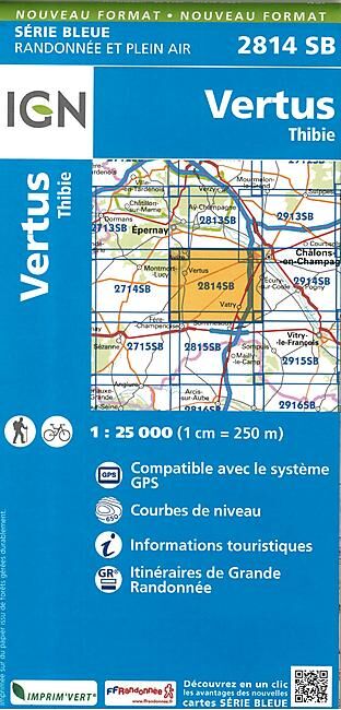 IGN - 2814 SB VERTUS THIBIE 1 25 000