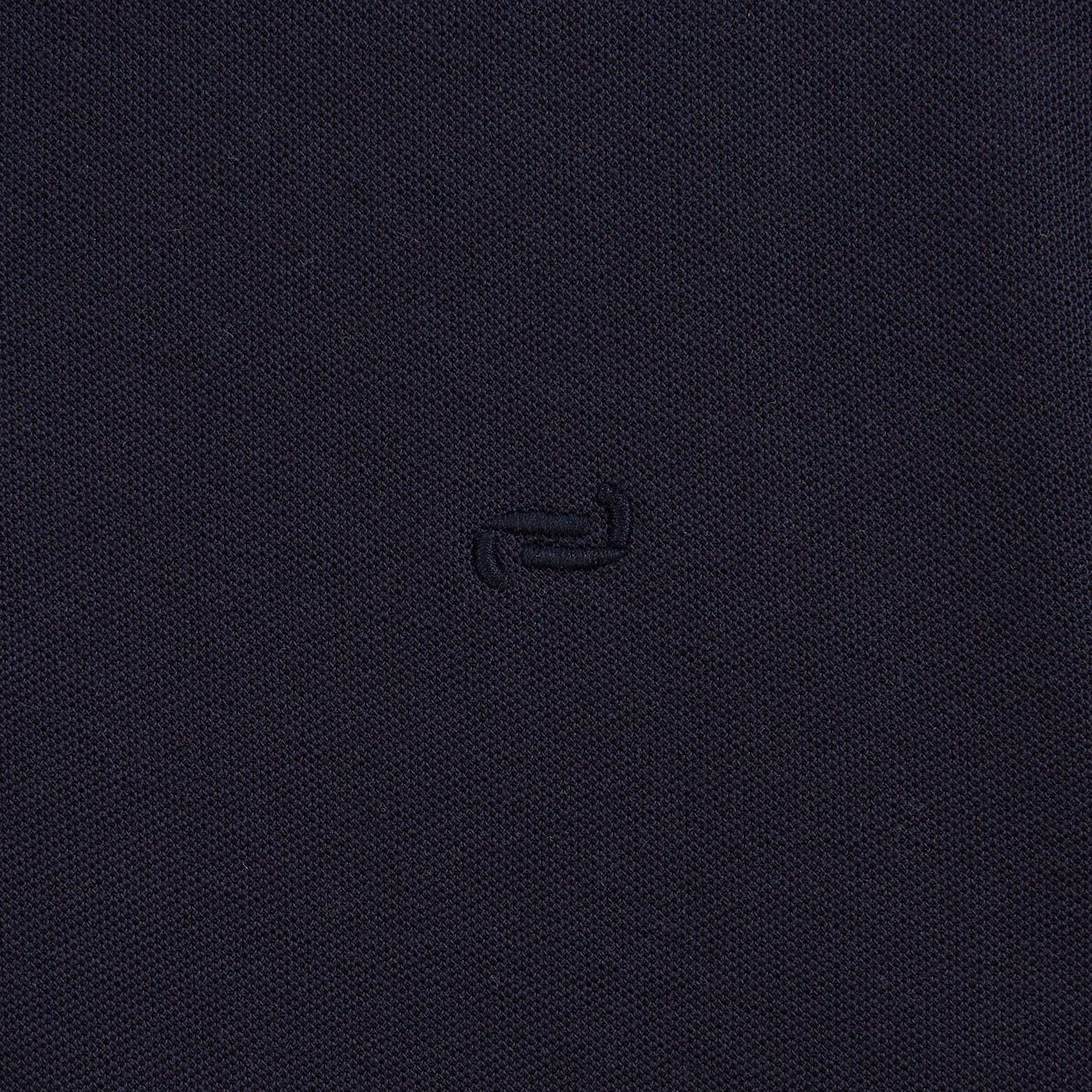 Polo manches courtes uni coton piqué Bleu foncé