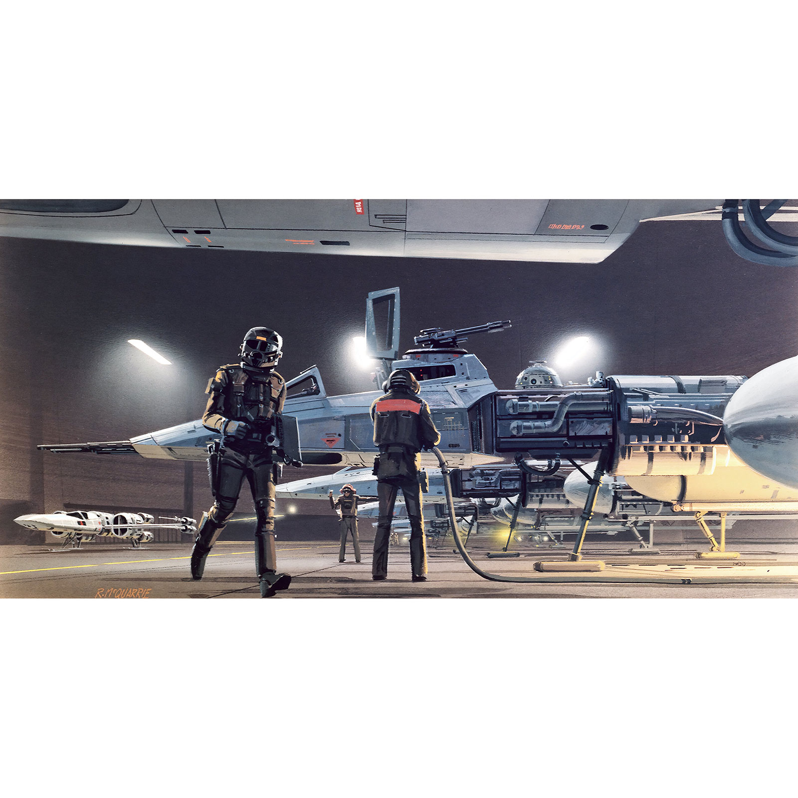Vlies-Fototapete STAR WARS RMQ YAVIN HANGAR - 500x250 cm