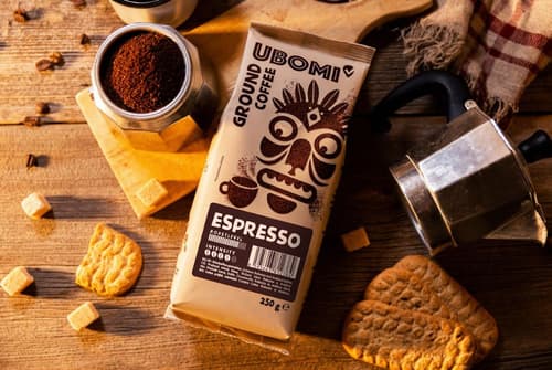 Ubomi Espresso gemahlen