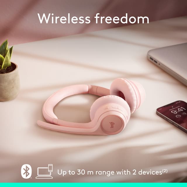 Logitech Zone 300 trådløse høretelefoner (rose)