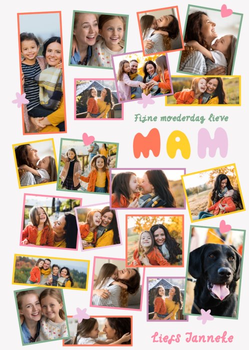 Greetz | Moederdagkaart | Fijne Moederdag liefs mam | Fotokaart | Aanpasbare tekst