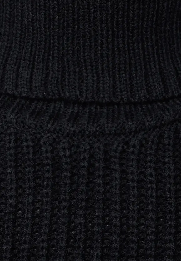 Strickkrageneinsatz - Black