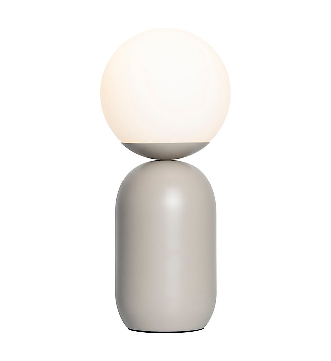 Lampe décorative Notti E14 25W IP20 34,6 x 15 cm gris