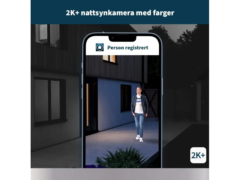 Arlo Pro 5 - Netværksovervågningskamera - udendørs - vejrfast - farve (Dag/nat) - audio - trådløs - WiFi (pakke med 3)