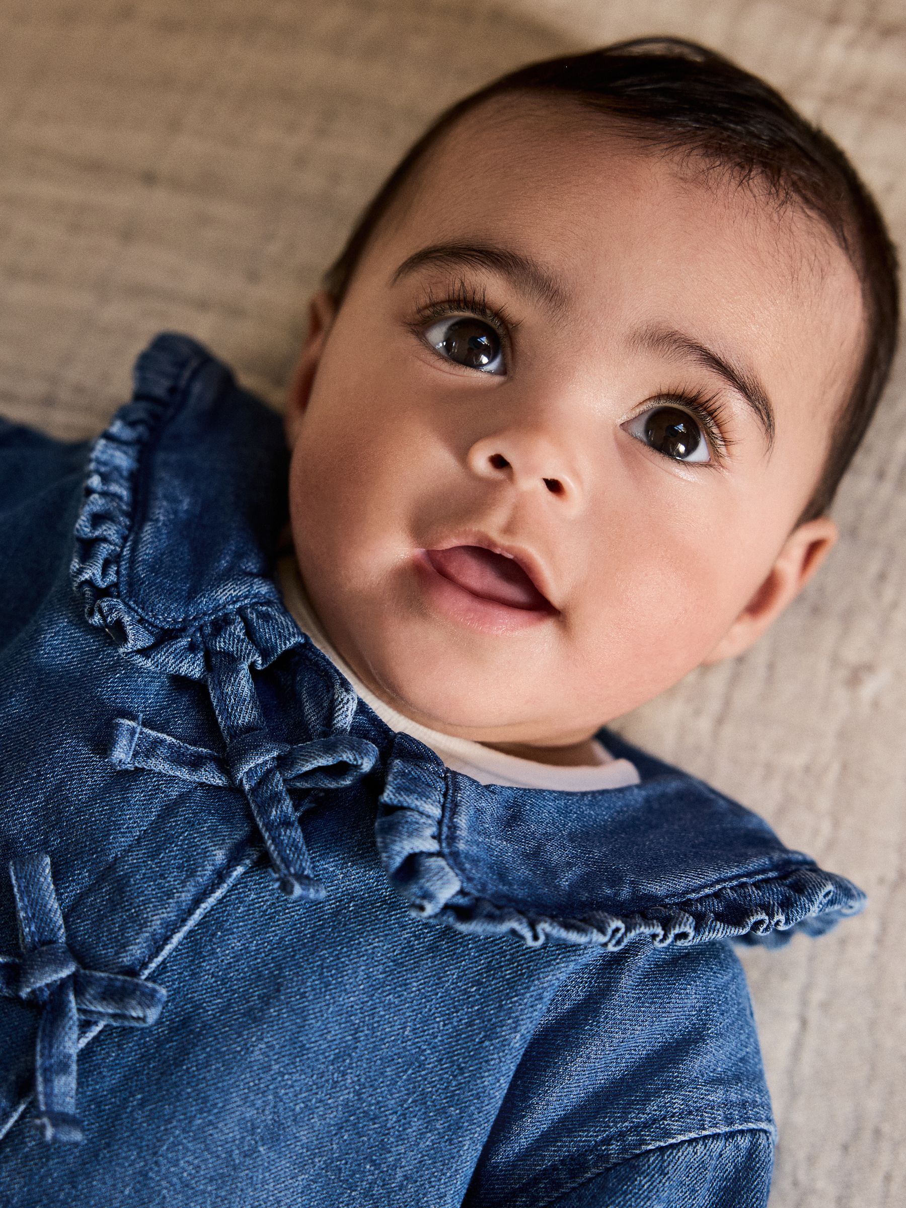 Neutraal met dieren - Baby Spijkerjack, Top en Leggings Set 3 Pieces (0mnd-2jr)