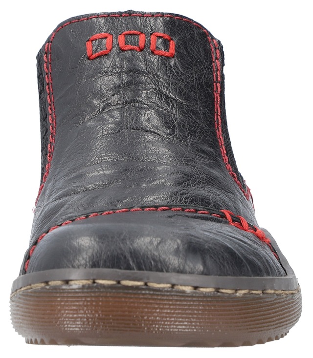 Rieker Chelseaboots  , Stiefelette, Boots, Schlupfschuh mit gemustertem Stretcheinsatz