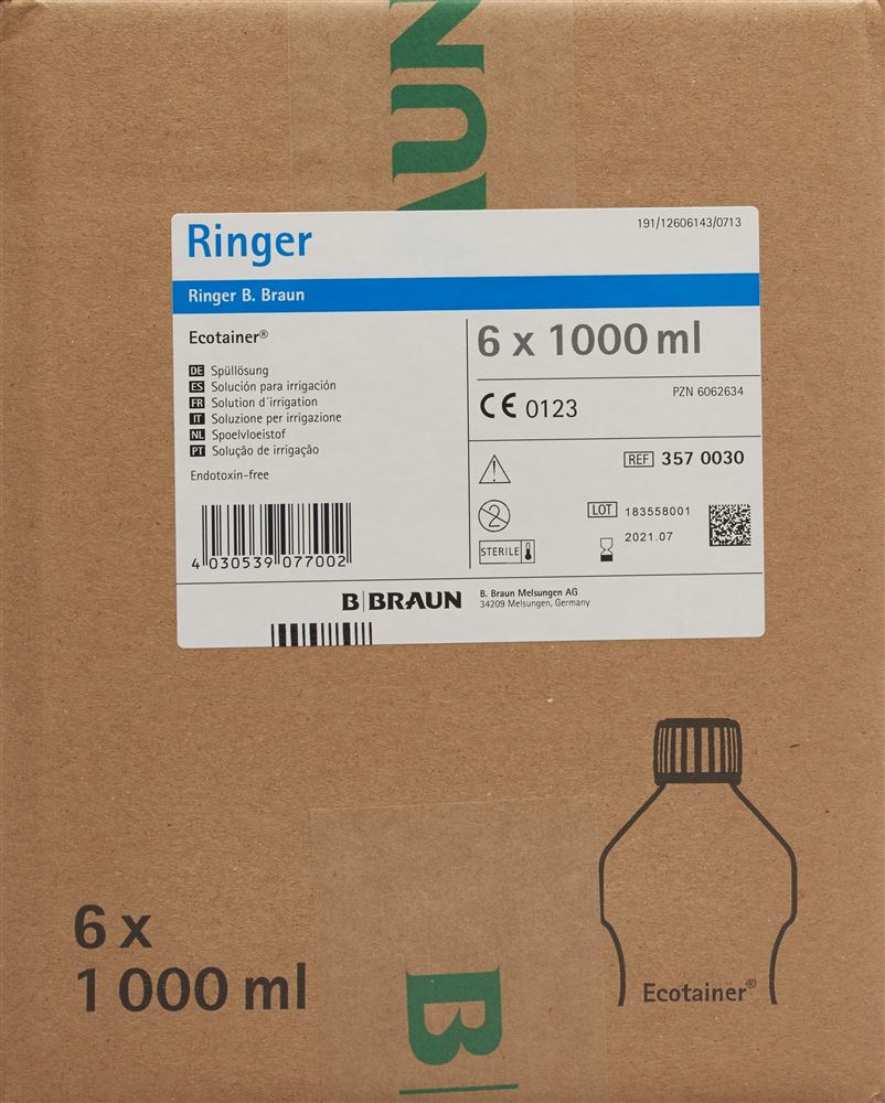 RINGER B. Braun Spül Lös 1000ml Ecotainer Ecotainer 6 Stk