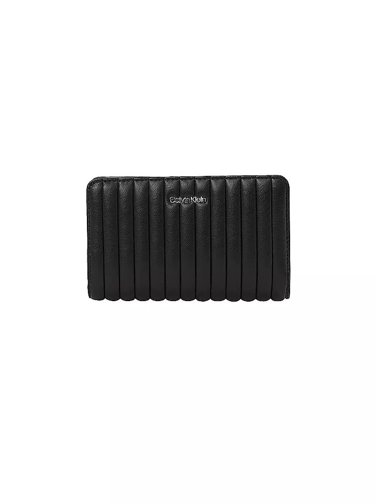 CALVIN KLEIN Geldbörse MINI LINE QUILT Medium schwarz