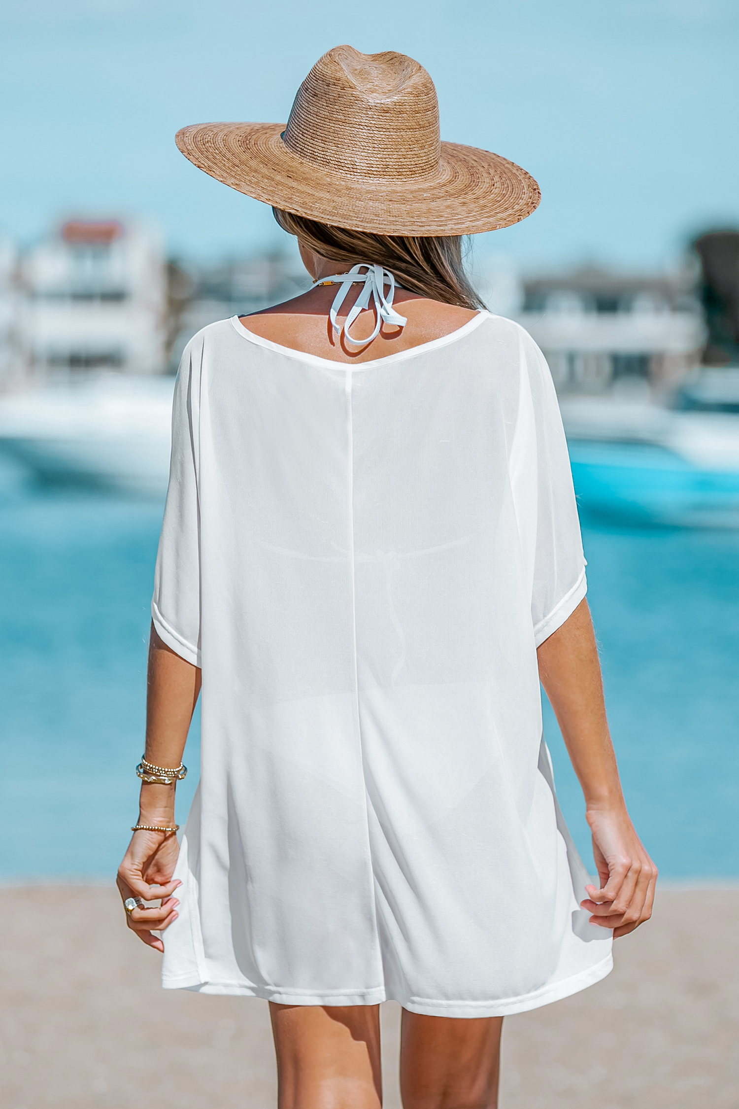 Robe cover up en t-shirt