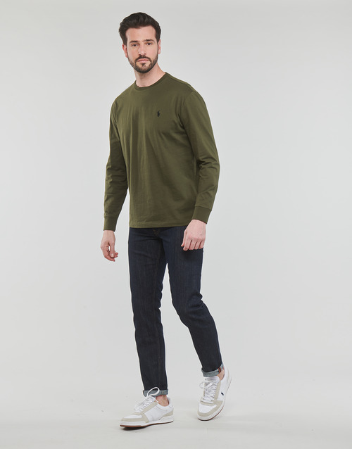 Polo Ralph Lauren - TSHIRT MANCHES LONGUES EN COTON Kaki