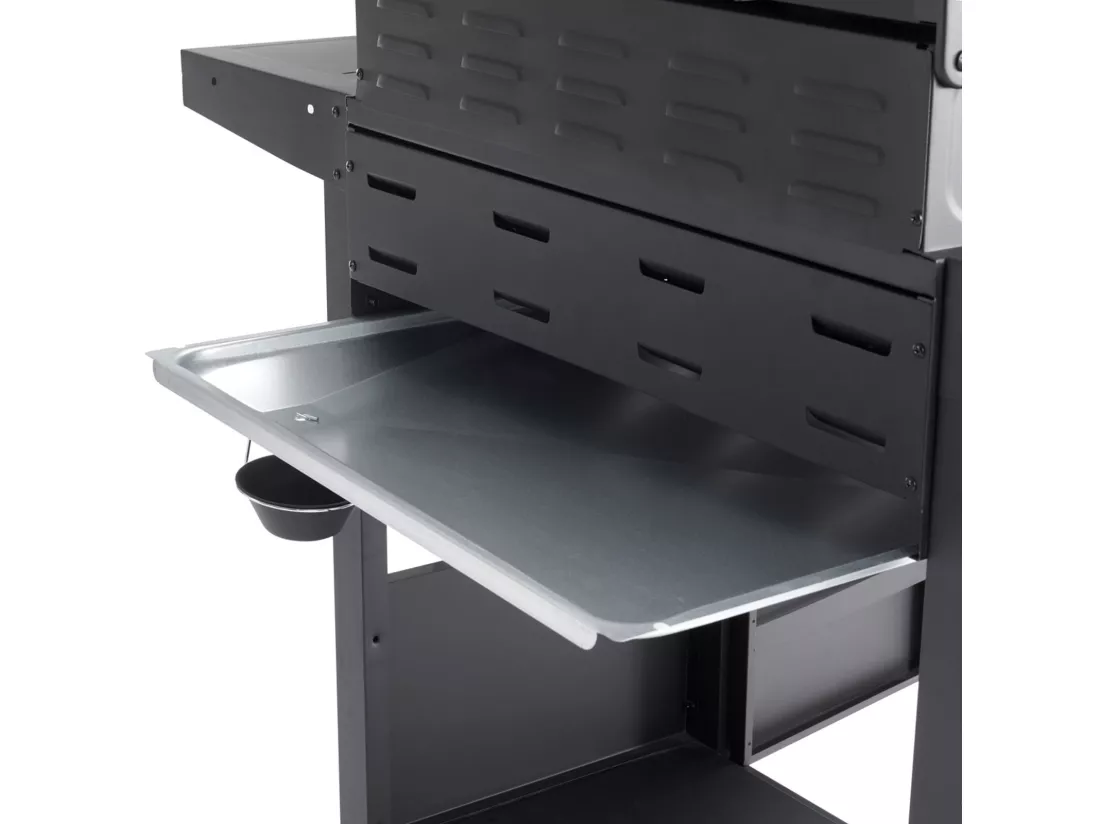 TAINO RED 4+1 Barbecue à gaz Chariot pour barbecue brûleur en acier inoxydable + cuisinière latérale noir