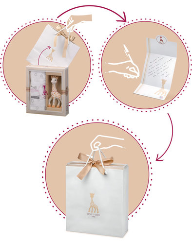 Coffret naissance Sophie la Girafe avec Hochet coeur - VULLI